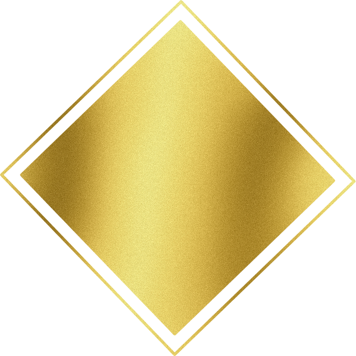 Gold square border frame