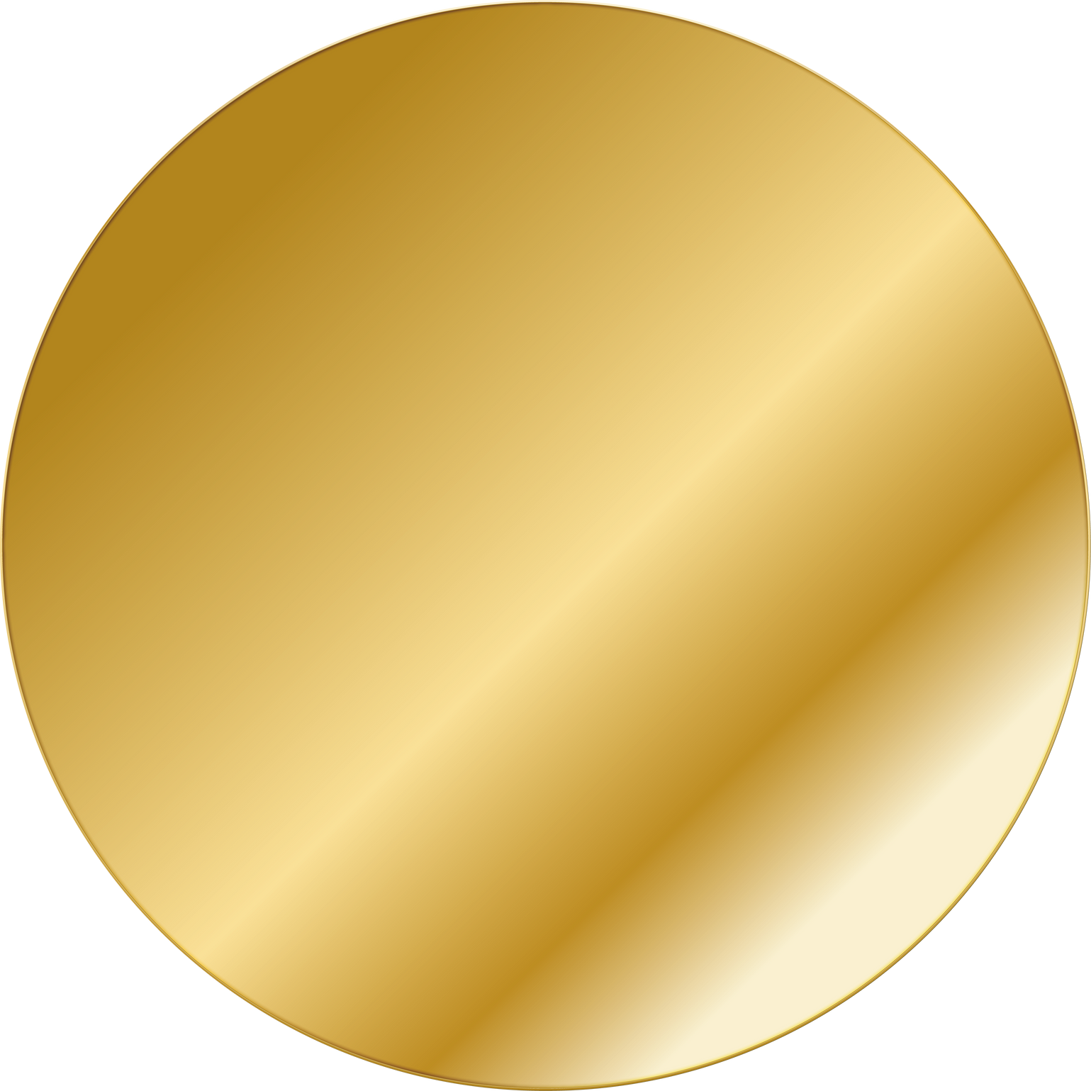 Round gold style, numismatic, coin